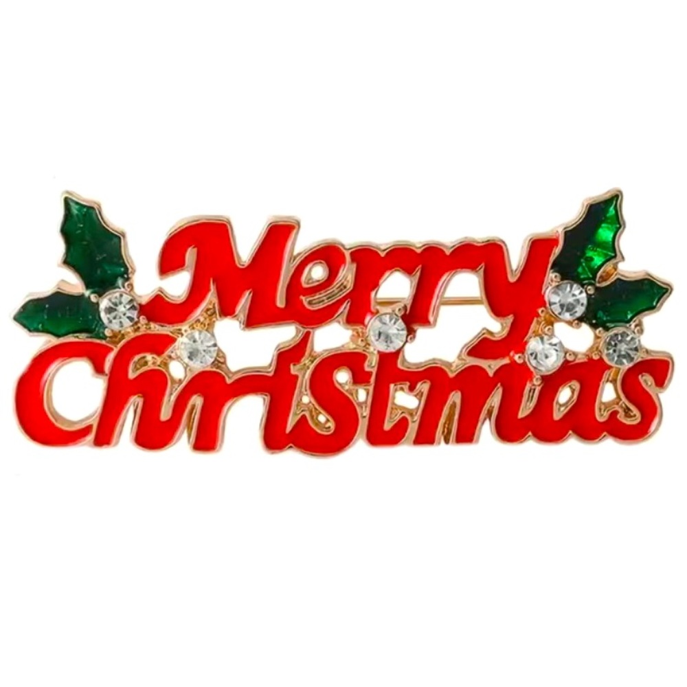 Vintage Merry Christmas Pin